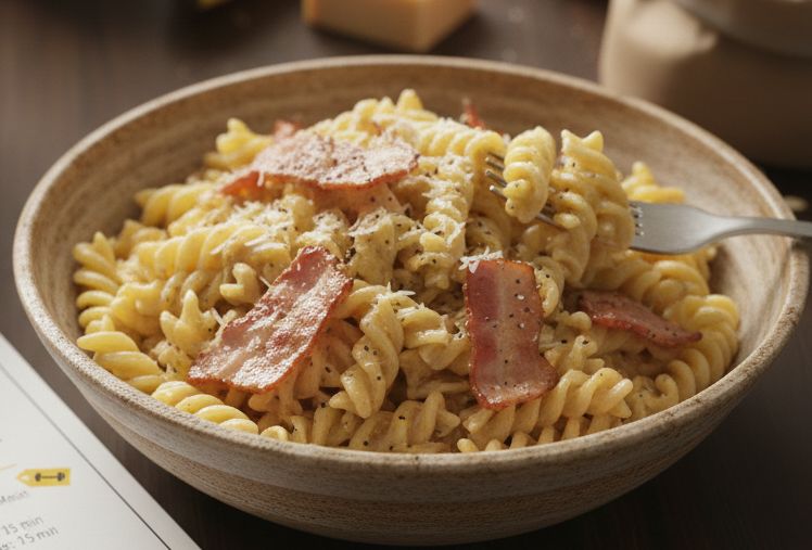 Pâtes Carbonara Dinde